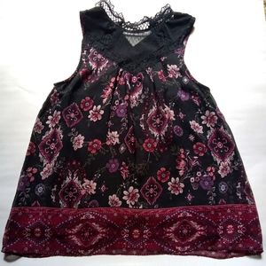 Cite floral pront dress shirt